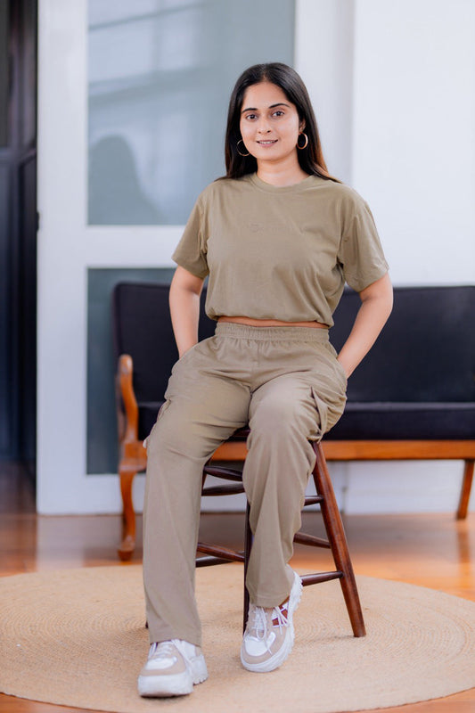 Jogger Trim-Top & Cargo Pant Duo (Oversize)