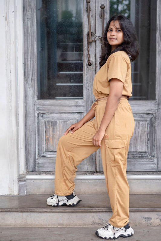 Jogger Crop-Top & Cargo Pant Duo