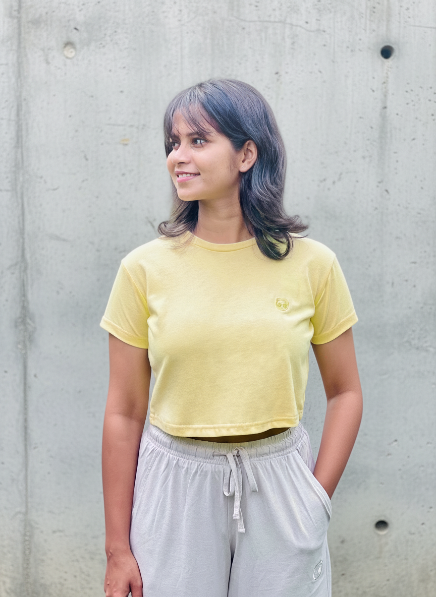 Comfy Crop-Top Marshmallow (Regular-Fit)